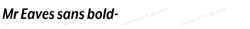 Mr Eaves sans bold字体转换